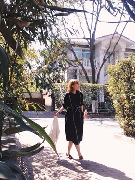 「PRADA（プラダ）のアイテム（モカシン/デッキシューズ）」を使った、lost_highwayさん（レディース・165cm）の春コーディネート