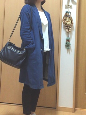 「AVAN LILY（アヴァンリリィ）のアイテム（その他アウター）」を使った、uさん（レディース・156cm）の春コーディネート
