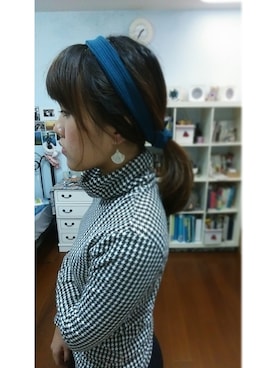 「アイテム（その他トップス、ブラウン系）」を使った、姿さん（レディース・162cm）の冬コーディネート