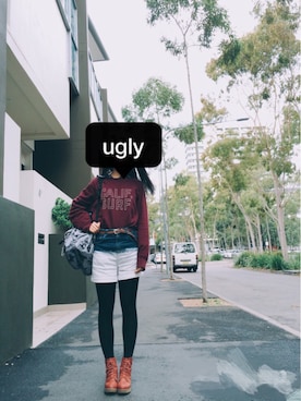 「MONKI（モンキ）のアイテム（カーゴパンツ）」を使った、Lordi Changさん（レディース・165cm）の夏コーディネート