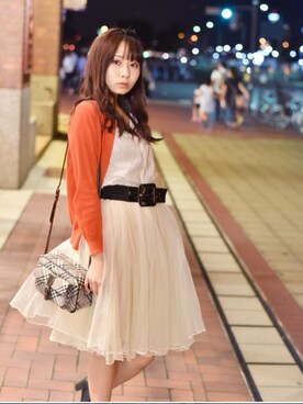 「KLEIN PLUS（クランプリュス）のアイテム」を使った、めーちゃんさん（レディース・164cm）の秋コーディネート