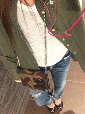 「unglid（アングリッド）のアイテム」を使った、自分と娘記録@miiiyuuuさん（レディース・147cm）の春コーディネート