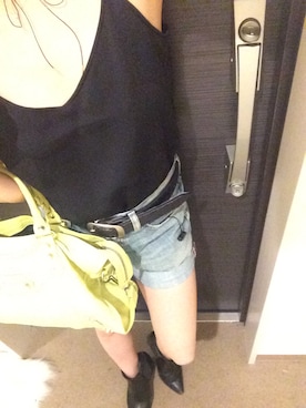 「BEAMS（ビームス）のアイテム（キャミソール）」を使った、自分と娘記録@miiiyuuuさん（レディース・147cm）の夏コーディネート