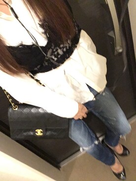自分と娘記録@miiiyuuuさん（レディース・147cm）の秋コーディネート