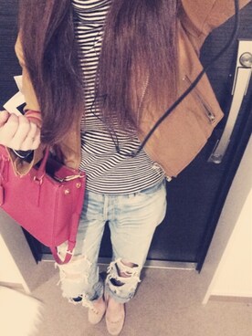 自分と娘記録@miiiyuuuさん（レディース・147cm）の秋コーディネート