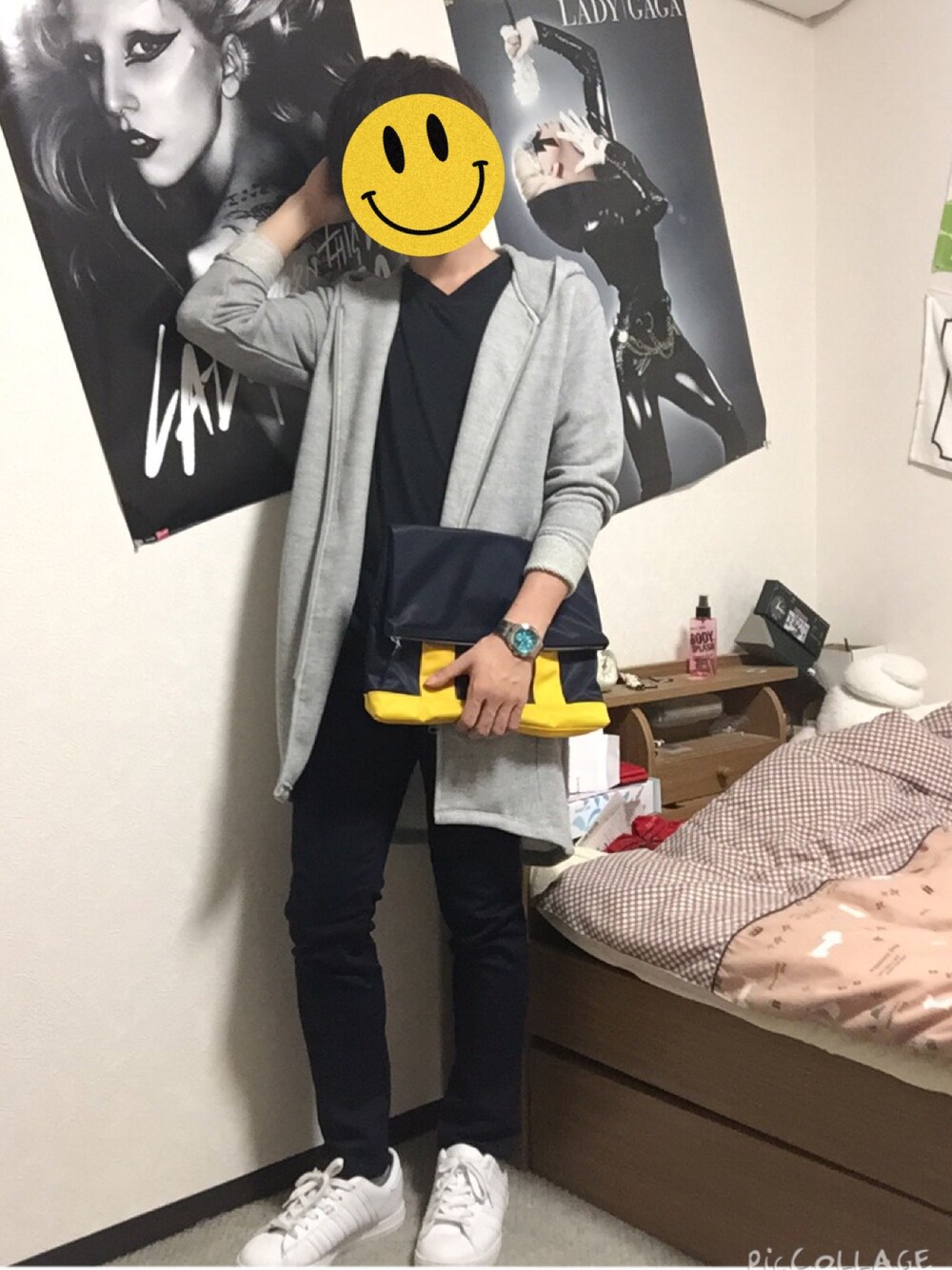 「comme ca ism、Comme Ca Commune、WIRED、K-SWISS、ロングパーカー、スキニーデニム」｜「K-SWISSのアイテム（スニーカー、ホワイト系）」を使った、PYON.さん（メンズ・166cm）の秋コーディネートの1枚目の写真