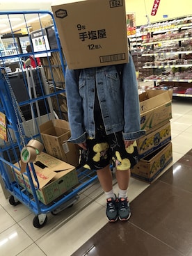 「JOYRICH」｜「アイテム（デニムジャケット）」を使った、マナデスさん（レディース・155cm）の冬コーディネート