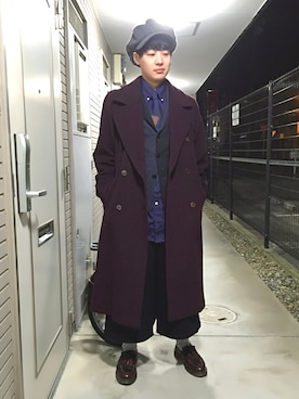 「ガウチョパンツ」｜「アイテム（その他アウター）」を使った、たきざわさん（メンズ・169cm）の春コーディネート