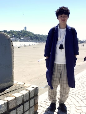 「w closet（ダブルクローゼット）のアイテム（ジャケット/アウター）」を使った、たきざわさん（メンズ・169cm）の春コーディネート
