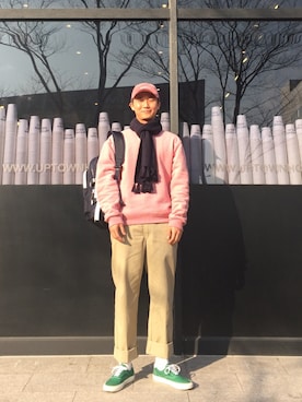 「menswear」｜Ji Hoon Ian Kongさん（メンズ・180cm）の冬コーディネート