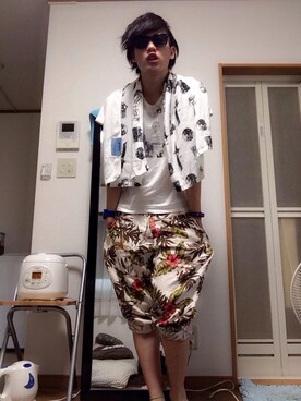 松岡 雅士さん（メンズ・172cm）の夏コーディネート