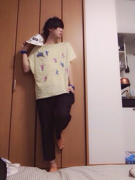 松岡 雅士さん（メンズ・172cm）の夏コーディネート