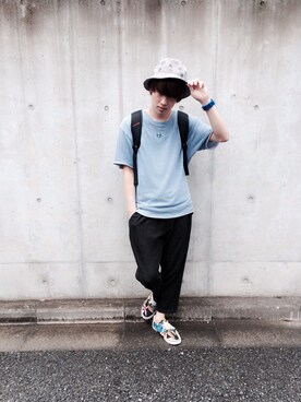 松岡 雅士さん（メンズ・172cm）の夏コーディネート