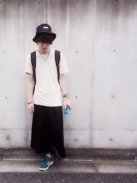 松岡 雅士さん（メンズ・172cm）の夏コーディネート