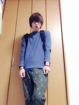 松岡 雅士さん(メンズ・172cm)の秋コーディネート