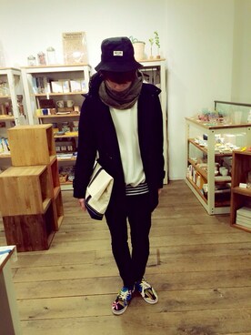 松岡 雅士さん（メンズ・172cm）の冬コーディネート