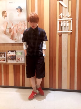 松岡 雅士さん(メンズ・172cm)の夏コーディネート