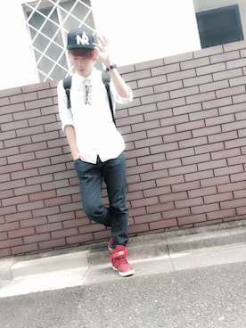 松岡 雅士さん（メンズ・172cm）の秋コーディネート