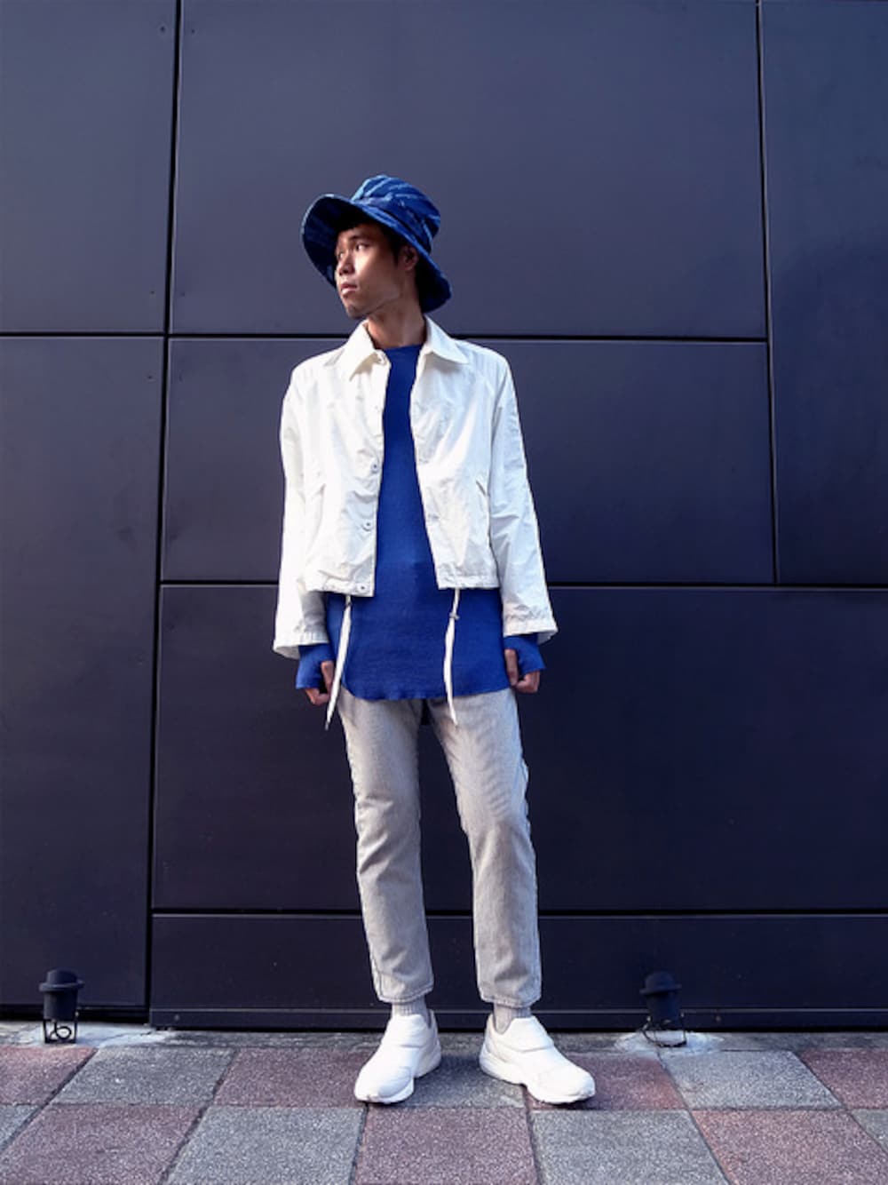 附近By plain-meさんの「空氣感COACH JACKET（UNUSED）」を使ったコーディネートの1枚目の写真
