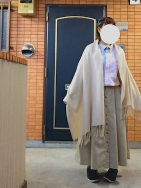 「SPINNS(スピンズ)のアイテム(ヘアバンド)」を使った、ほおにく。さん(レディース・156cm)の春コーディネート