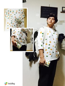 「雨」｜「アイテム（財布/小物）」を使った、君の喉頭に触れたいさん（メンズ・165cm）の夏コーディネート