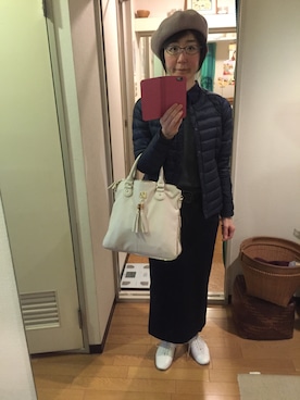 「Akris（アクリス）のアイテム」を使った、Yasmineさん（レディース・159cm）の秋コーディネート