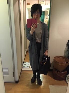 「Akris（アクリス）のアイテム」を使った、Yasmineさん（レディース・159cm）の秋コーディネート