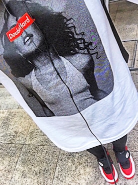 「DOUBLE HARD（ダブルハード）のアイテム」を使った、SHONOさん（レディース・161cm）の夏コーディネート