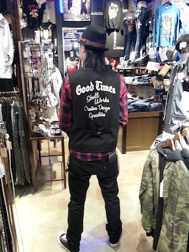 「Subciety（サブサエティ）のアイテム（財布/小物）」を使った、ザーザーさん（メンズ・175cm）の冬コーディネート