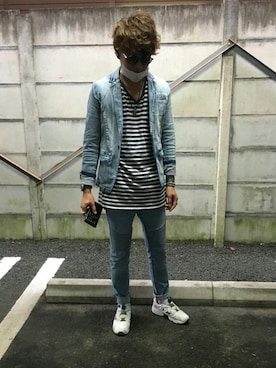 「バルマンオム」｜秀志さん（メンズ・180cm）の春コーディネート