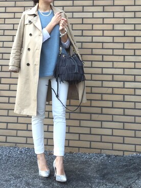 「NETSTAR（ネットスター）のアイテム」を使った、mikaさん（レディース・166cm）の冬コーディネート
