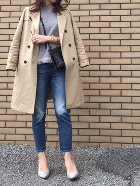 「NETSTAR（ネットスター）のアイテム」を使った、mikaさん（レディース・166cm）の春コーディネート