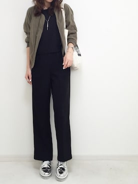 「titivate（ティティベイト）のアイテム（つなぎ/オールインワン）」を使った、mikaさん（レディース・166cm）の春コーディネート