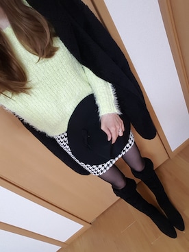 「Dosch（ドスチ）のアイテム（スカート）」を使った、y.y.r...mさん（レディース・163cm）の冬コーディネート