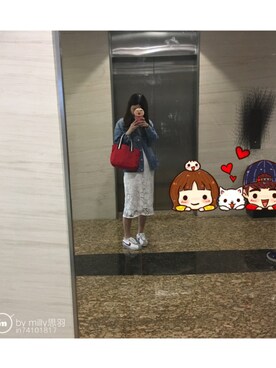 「sandro（サンドロ）のアイテム（ワンピース/ドレス）」を使った、夭夭鱼さん（レディース・164cm）の秋コーディネート