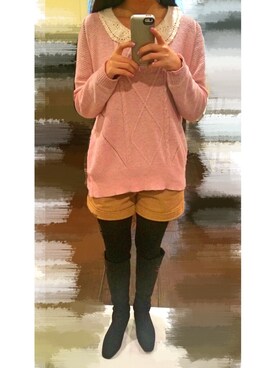 「catworld（キャットワールド）のアイテム」を使った、joannehuiyuさん（レディース・155cm）の秋コーディネート