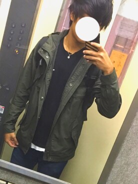 「GAP（ギャップ）のアイテム（マウンテンパーカー）」を使った、しばさん（メンズ・165cm）の秋コーディネート
