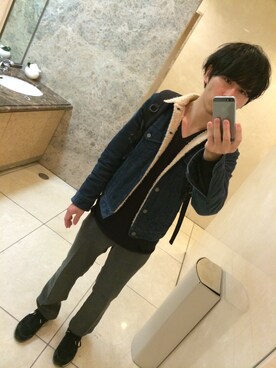 「JOURNAL STANDARD relume（ジャーナルスタンダード　レリューム）のアイテム（その他アウター）」を使った、かめさん（メンズ・168cm）の冬コーディネート