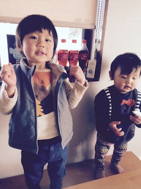 「ザラKIDS」｜とわもっち☺︎さん（キッズ・100cm）の冬コーディネート