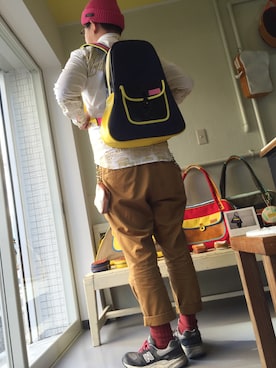 「OSHIMA REI」｜cuccoスタッフさん（メンズ・175cm）の冬コーディネート