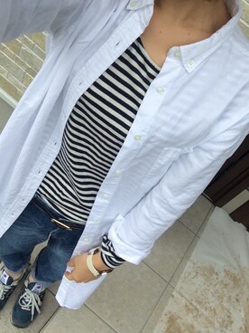 「アイテム（シャツワンピース）」を使った、Chiccaさん（レディース・156cm・20代）の秋コーディネート