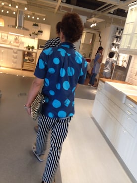 「URBAN RESEARCH（アーバンリサーチ）のURiD DOT B.D S/S SHIRT（シャツ/ブラウス、ブルー系）」を使った、kihaさん（メンズ・169cm）の夏コーディネート