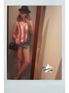 「Jeffrey Campbell（ジェフリーキャンベル）のアイテム（シューズ）」を使った、chiro410さんの夏コーディネート
