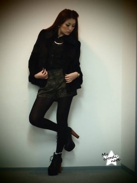 「Jeffrey Campbell（ジェフリーキャンベル）のアイテム（シューズ）」を使った、chiro410さんの冬コーディネート