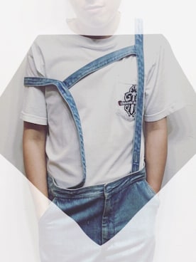 「CHROME HEARTS（クロムハーツ）のアイテム（Tシャツ/カットソー、ホワイト系）」を使った、VCSandVCSさん（メンズ・175cm）の夏コーディネート