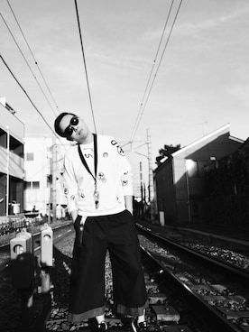 「Y-3（ワイスリー）のアイテム（財布/小物）」を使った、VCSandVCSさん（メンズ・175cm）の秋コーディネート