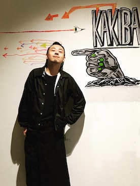 「COMME des GARCONS（コムデギャルソン）のアイテム（ブルゾン、ブラック系）」を使った、VCSandVCSさん（メンズ・175cm）の冬コーディネート