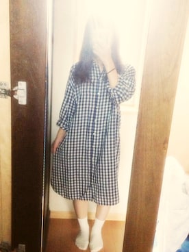 「アイテム（シャツワンピース）」を使った、miiihoさん（レディース・151cm・20代）の秋コーディネート