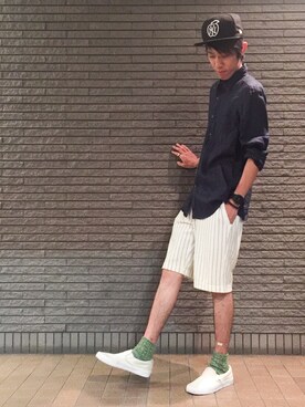 「G-SHOCK」｜のろ助さん（メンズ・177cm）の夏コーディネート