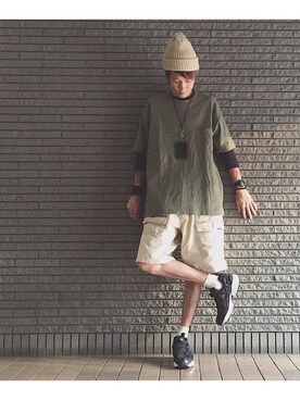 「Reebok（リーボック）のユニセックス リーボック インスタ ポンプフューリー ブラック Reebok INSTAPUMP FURY OG V65750（スニーカー）」を使った、のろ助さん（メンズ・177cm）の春コーディネート